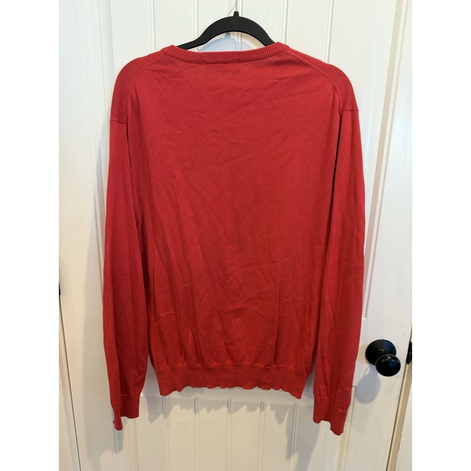 Southern Tide Skipjack Men’s M Red 100% Cotton V-Neck Sweater Pristine — image 3 of 6